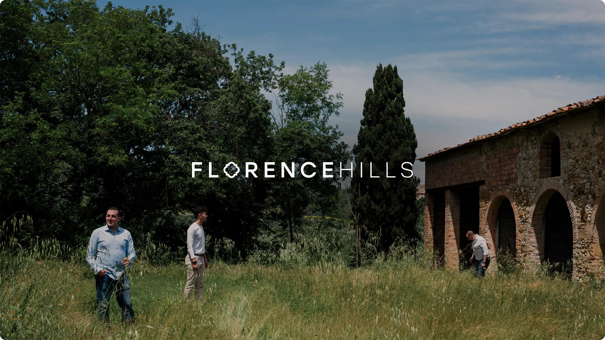 An image of the Florence Hills team in the grounds of a project property