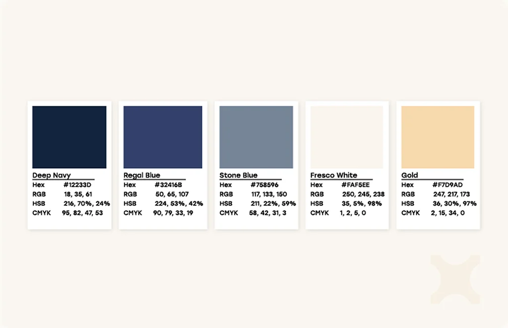 Florence Hills Brand Colour Palette